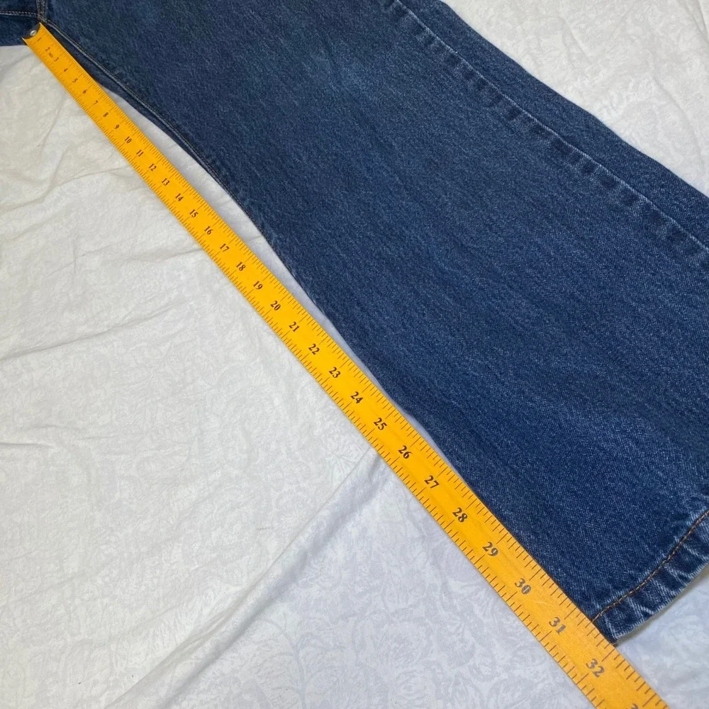 Levis 517 Bootcut Jeans Mens 38x32 Medium Wash Blue Denim Western 00517-0217